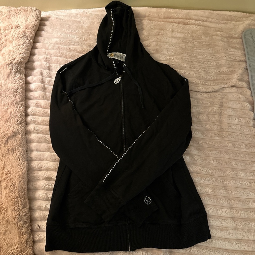 Christian Alexander bling zip up jacket
Size large